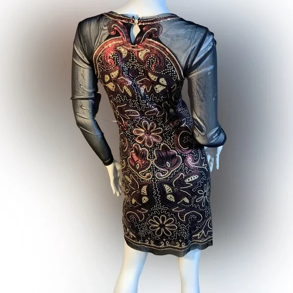 🔥 Chelsea & Violet Sequin Mesh Bodycon Dress | XS 🔥 - Picture 3 of 6